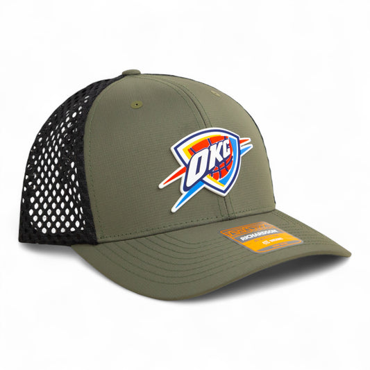 Oklahoma City Thunder 3D Snapback Tilikum Trucker Hat- Loden/ Black