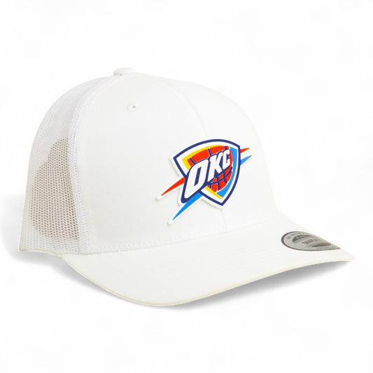 Oklahoma City Thunder 3D YP Snapback Trucker Hat- White