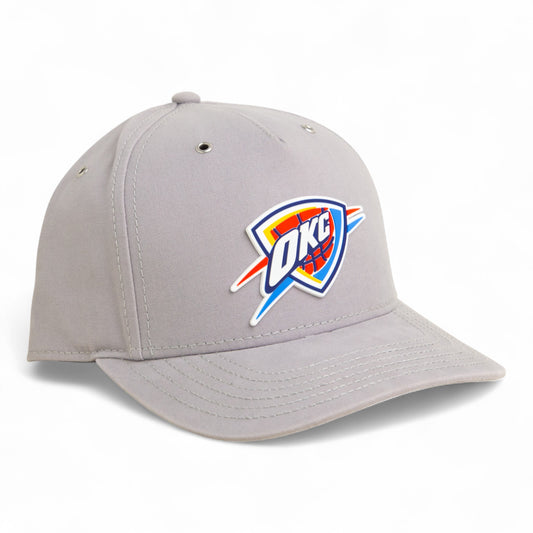 Oklahoma City Thunder 3D Snapback Canvas Hat- Grey