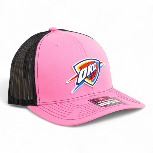 Oklahoma City Thunder Snapback Trucker Hat- Pink/ Black