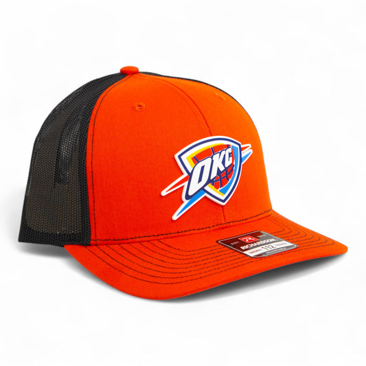 Oklahoma City Thunder Snapback Trucker Hat- Orange/ Black
