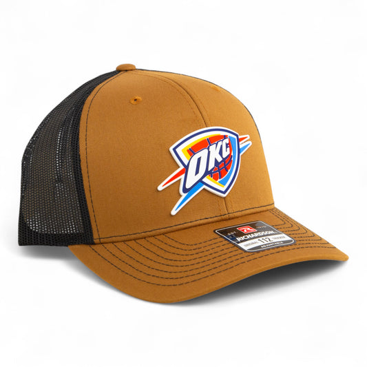 Oklahoma City Thunder Snapback Trucker Hat- Caramel/ Black