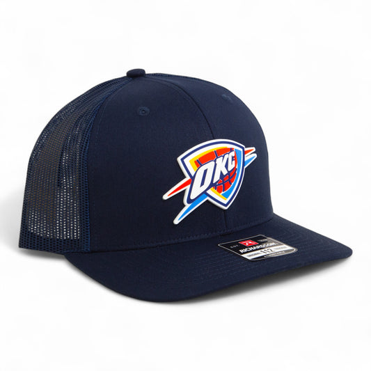 Oklahoma City Thunder Snapback Trucker Hat- Navy