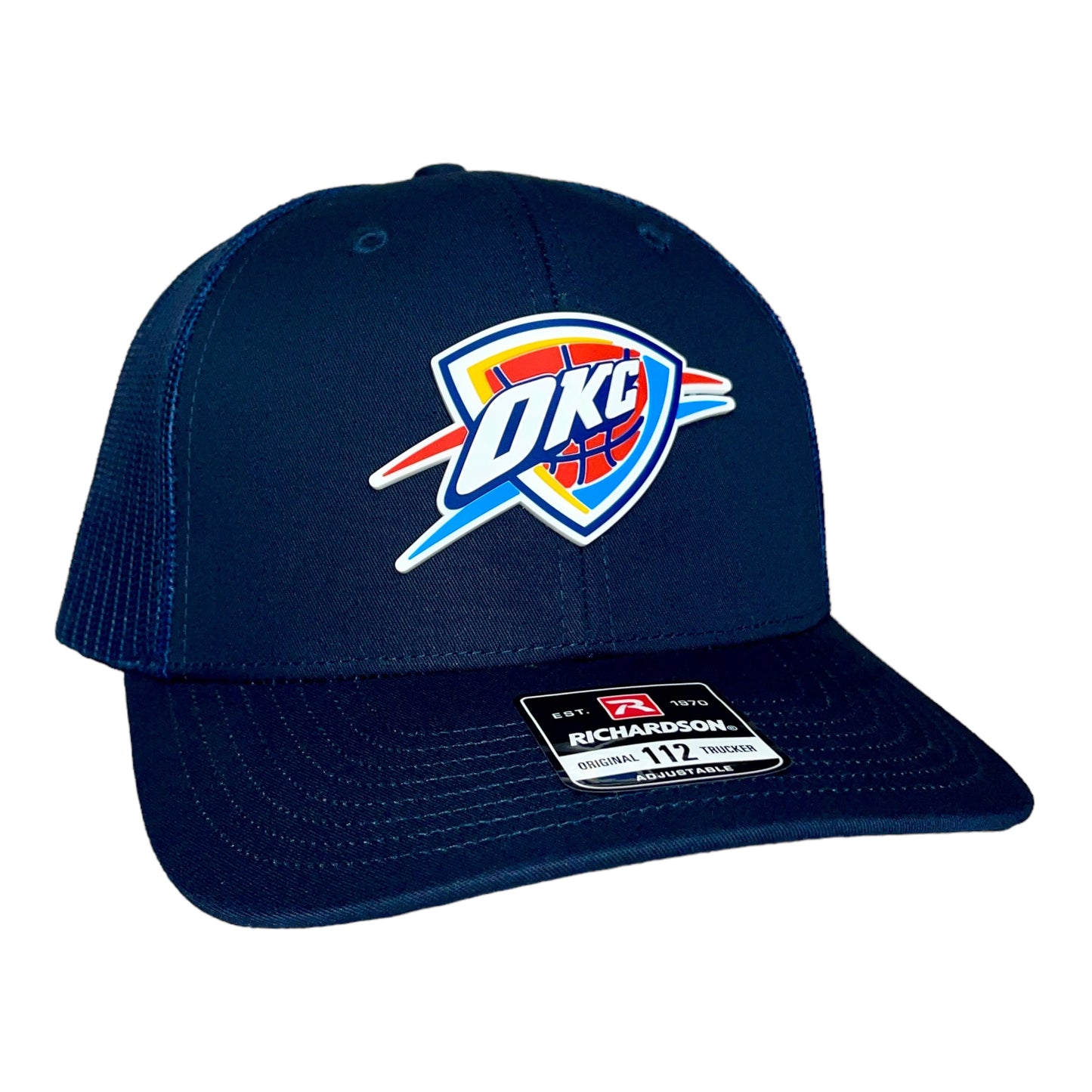 Oklahoma City Thunder 3D Snapback Trucker Hat- Navy