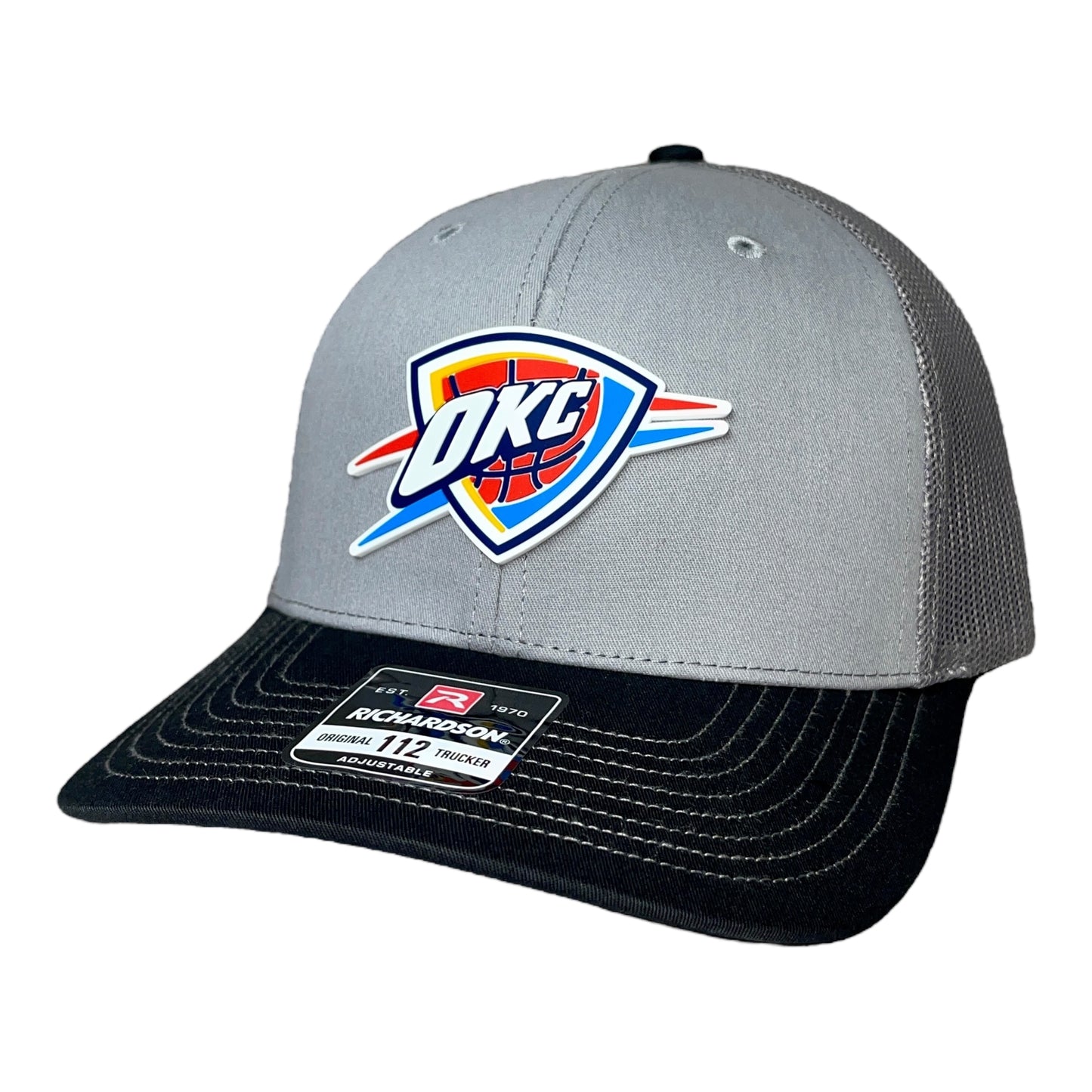 Oklahoma City Thunder 3D Snapback Trucker Hat- Grey/ Charcoal/ Black