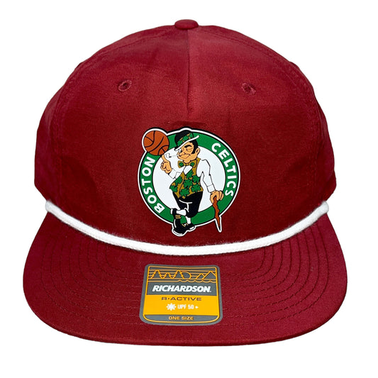 Boston Celtics 3D Classic Rope Hat- Cardinal/ White - Ten Gallon Hat Co.