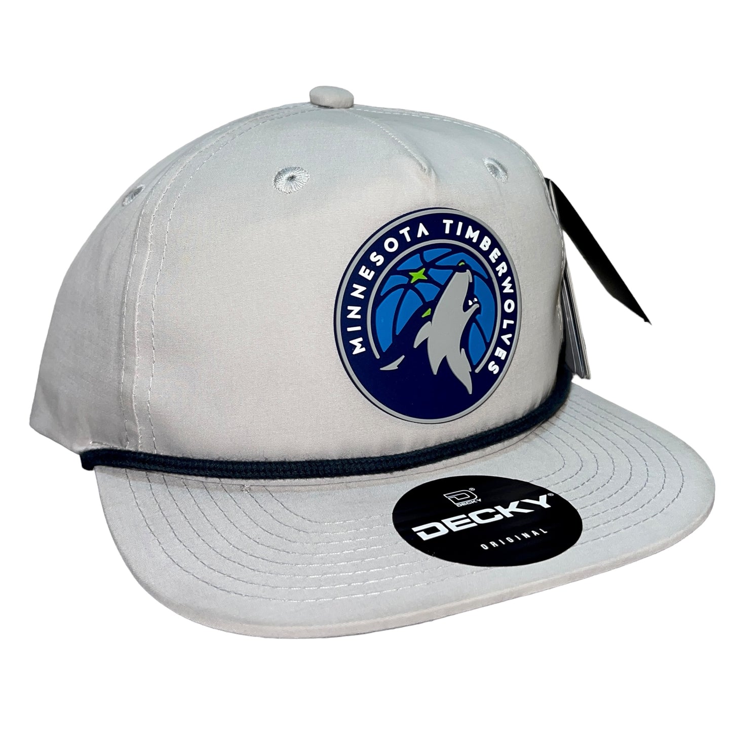 Minnesota Timberwolves 3D Classic Rope Hat- Grey/ Charcoal - Ten Gallon Hat Co.