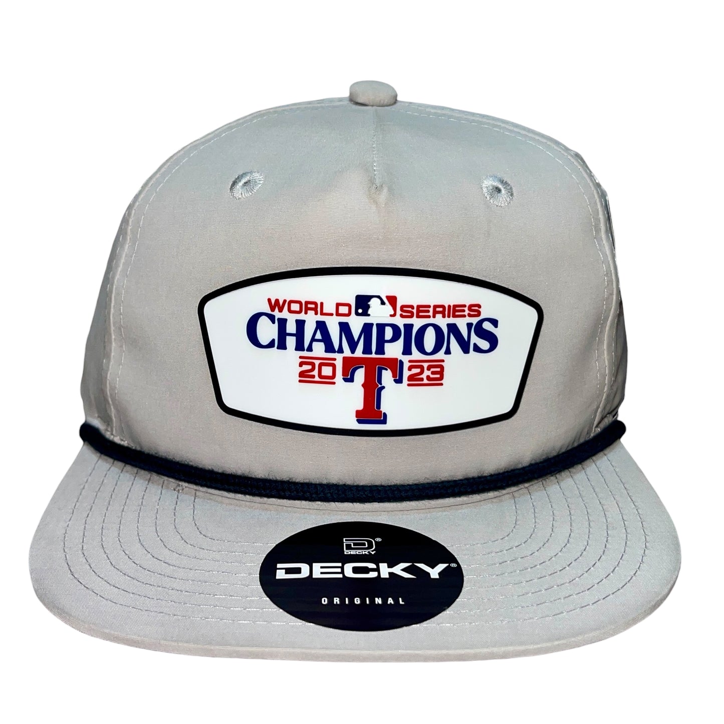 Texas Rangers 2023 World Series Champions 3D Classic Rope Hat- Grey/ Charcoal
