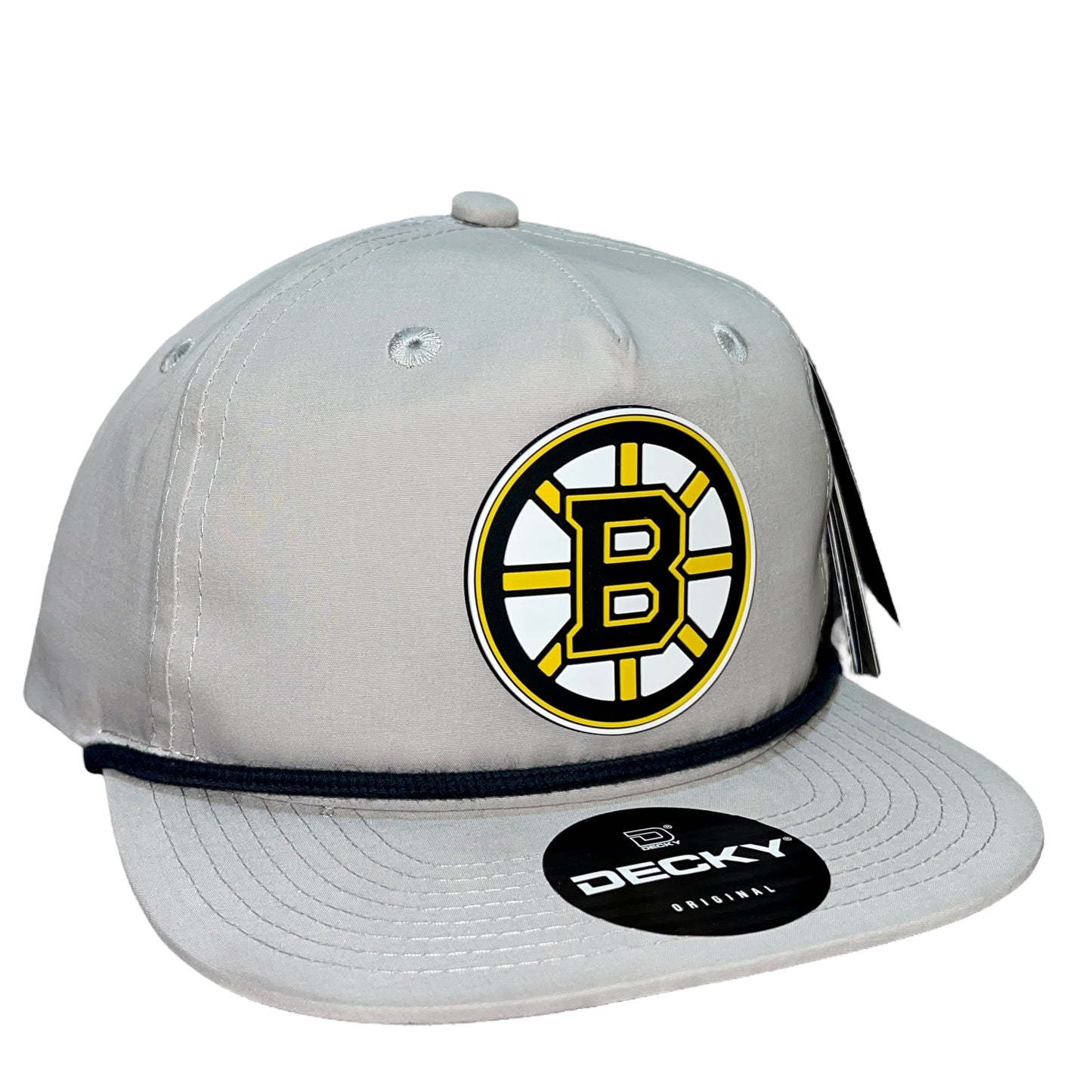 Boston Bruins 3D Classic Rope Hat- Grey/ Charcoal - Ten Gallon Hat Co.