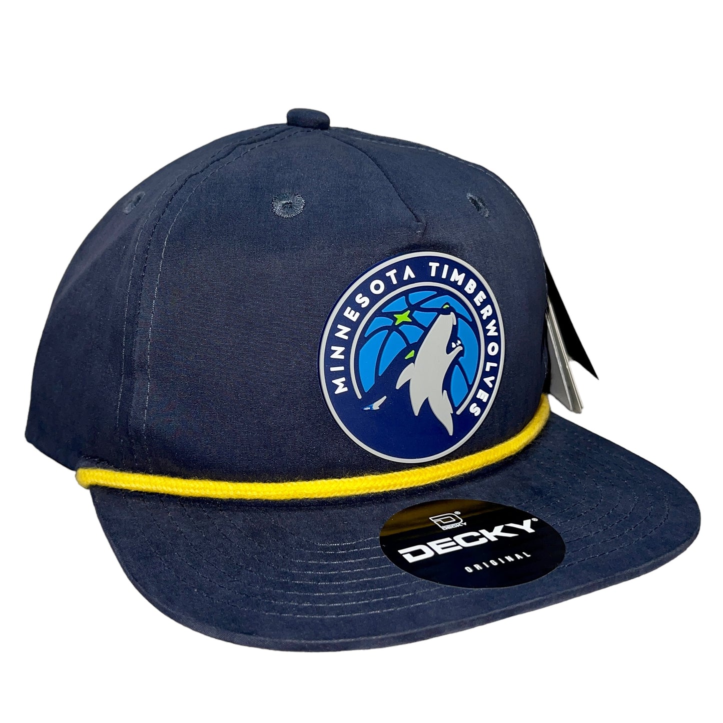 Minnesota Timberwolves 3D Classic Rope Hat- Navy/ Gold - Ten Gallon Hat Co.