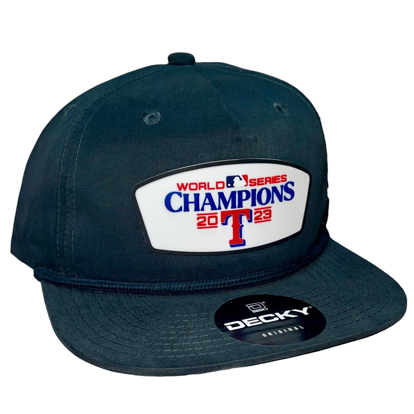 Texas Rangers 2023 World Series Champions 3D Classic Rope Hat- Charcoal