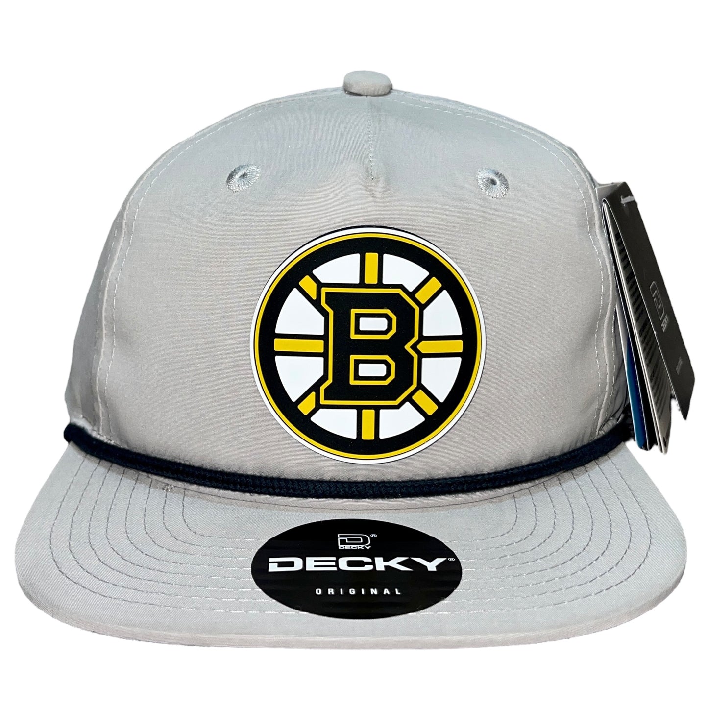 Boston Bruins 3D Classic Rope Hat- Grey/ Charcoal - Ten Gallon Hat Co.