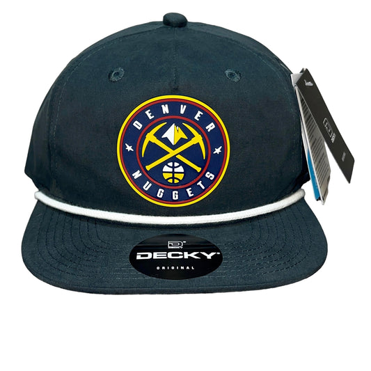 Denver Nuggets 3D Classic Rope Hat- Charcoal/ White - Ten Gallon Hat Co.