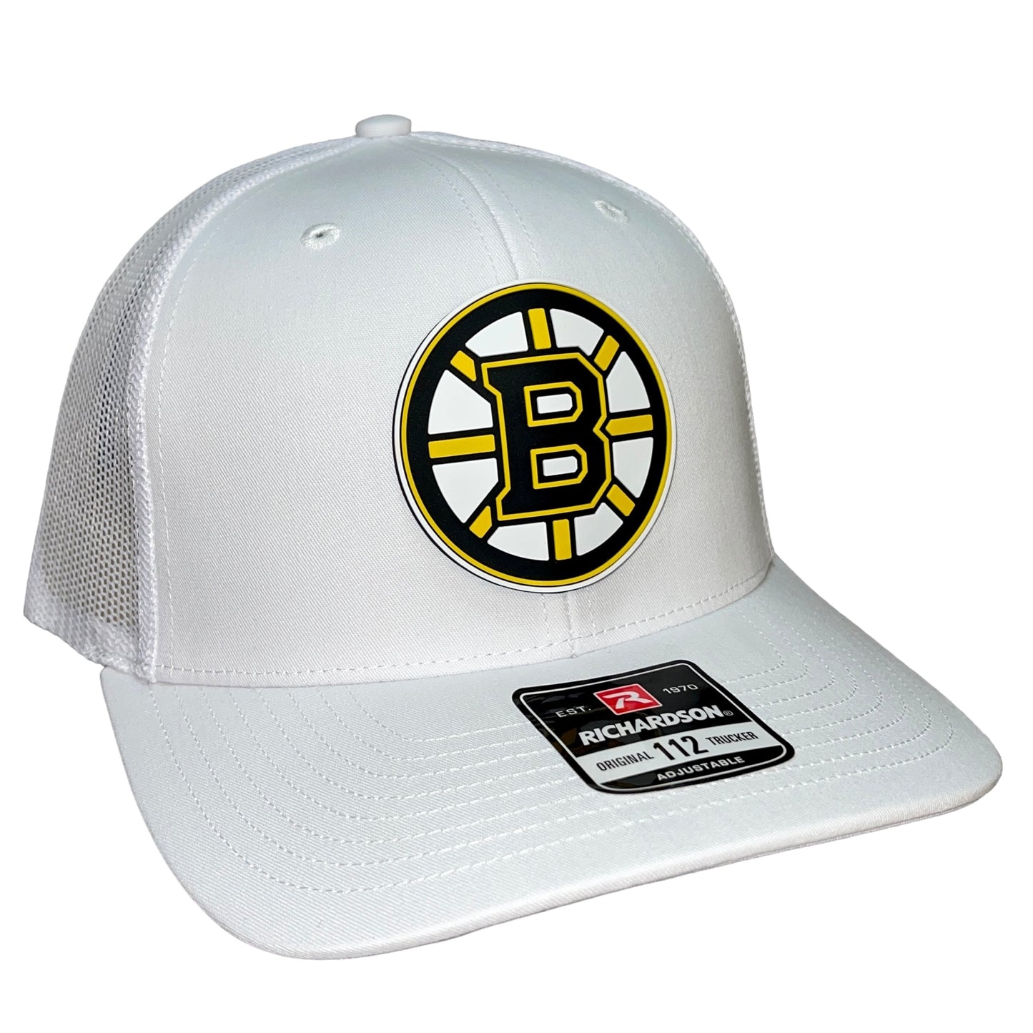 Boston Bruins 3D Snapback Trucker Hat- White - Ten Gallon Hat Co.