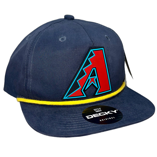 Arizona Diamondbacks 3D Classic Rope Hat- Navy/ Gold - Ten Gallon Hat Co.