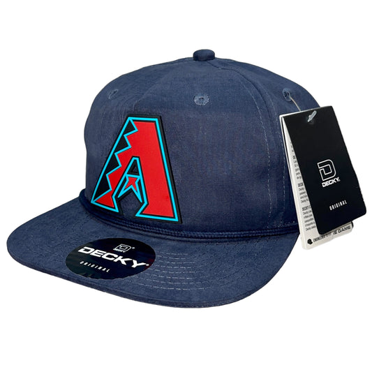 Arizona Diamondbacks 3D Classic Rope Hat- Navy - Ten Gallon Hat Co.