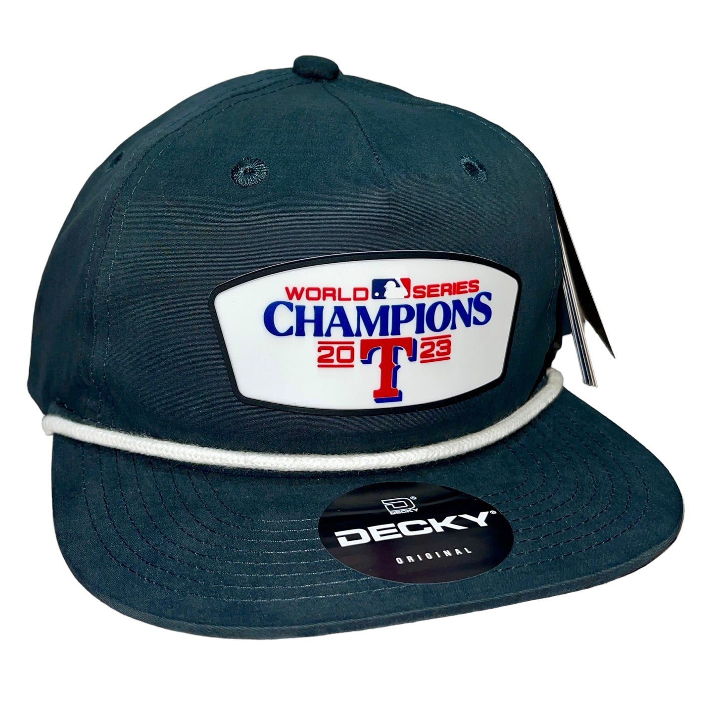 Texas Rangers 2023 World Series Champions 3D Classic Rope Hat- Charcoal/ White