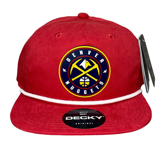 Denver Nuggets 3D Classic Rope Hat- Red/ White - Ten Gallon Hat Co.