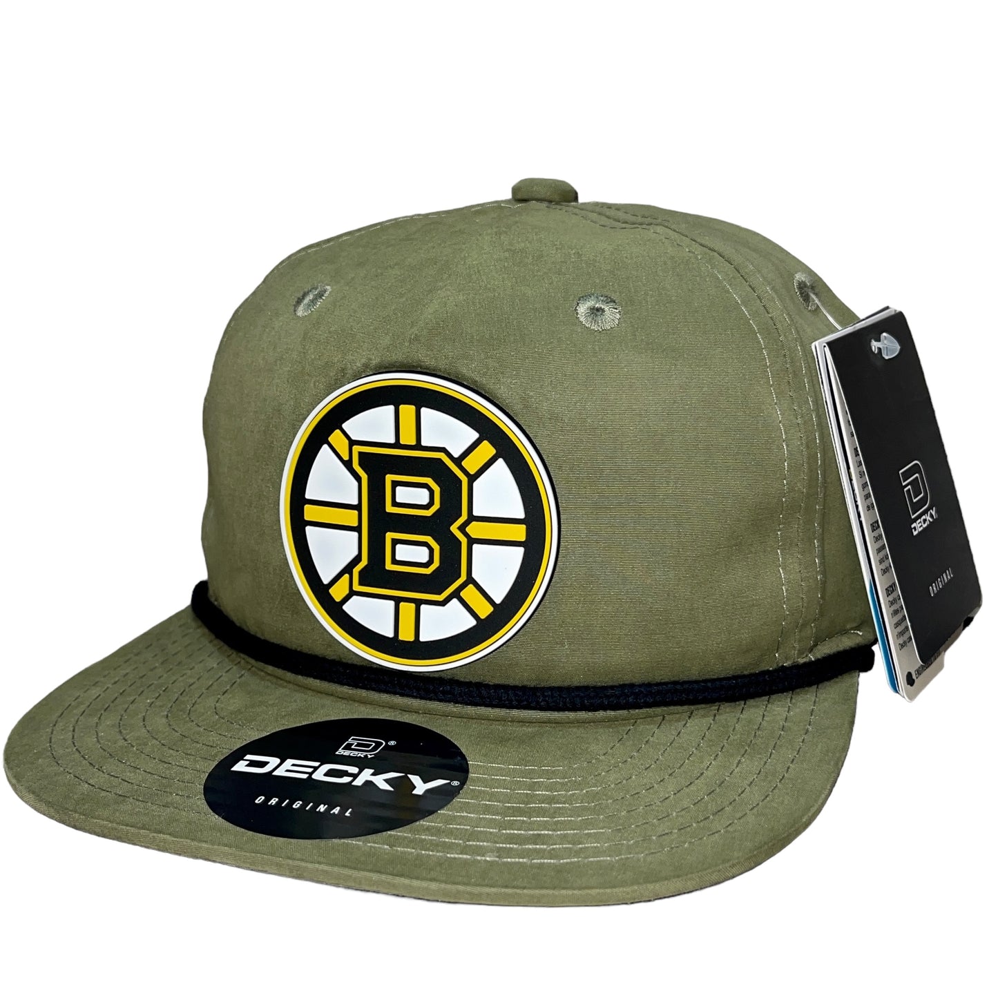 Boston Bruins 3D Classic Rope Hat- Loden/ Black - Ten Gallon Hat Co.