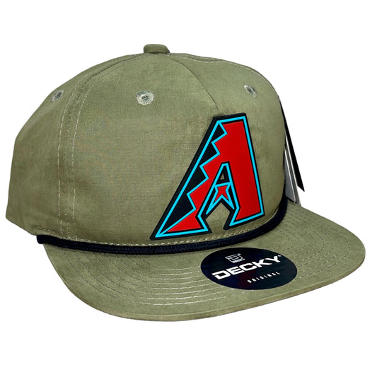 Arizona Diamondbacks 3D Classic Rope Hat- Loden/ Black - Ten Gallon Hat Co.