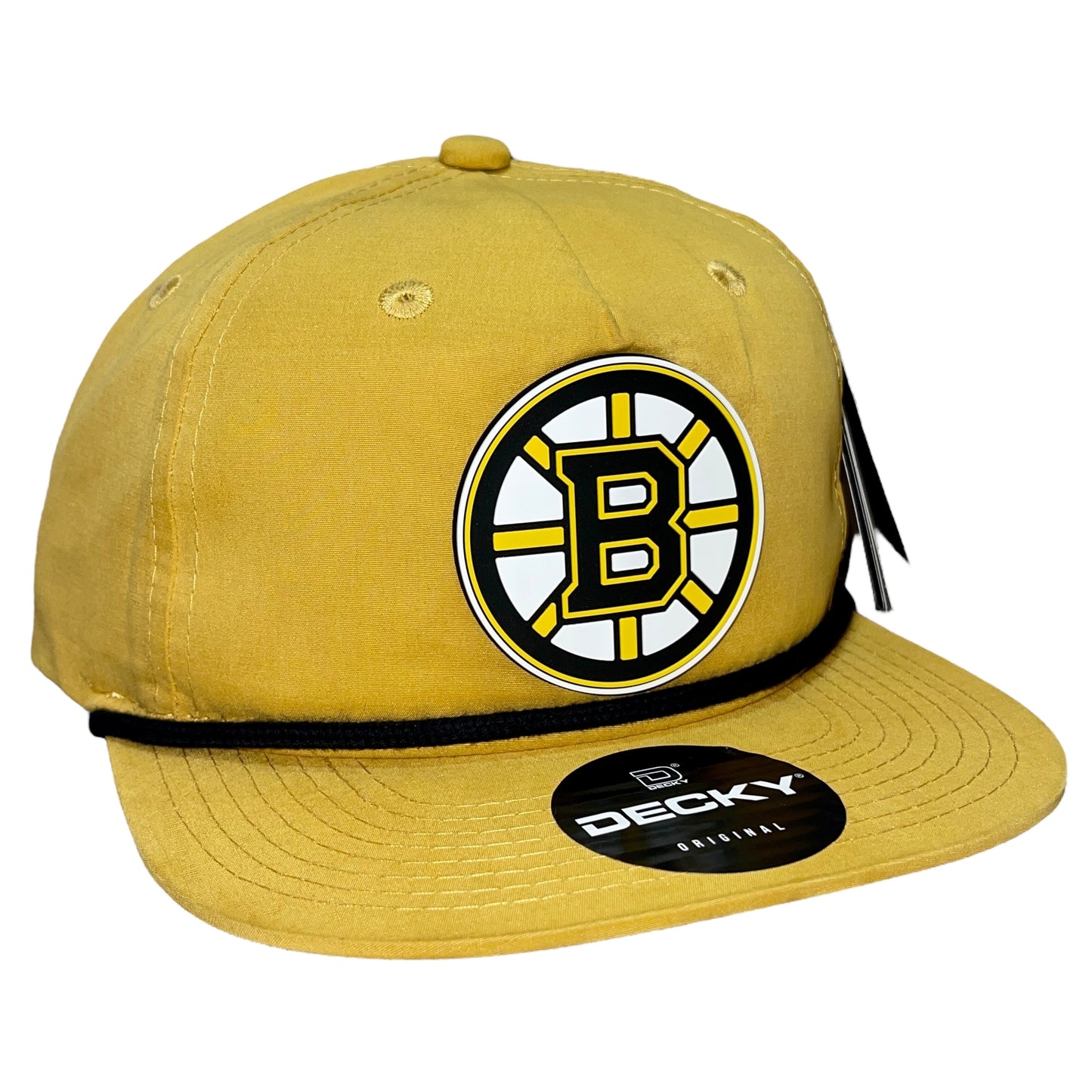 Boston Bruins 3D Classic Rope Hat- Biscuit/ Black - Ten Gallon Hat Co.