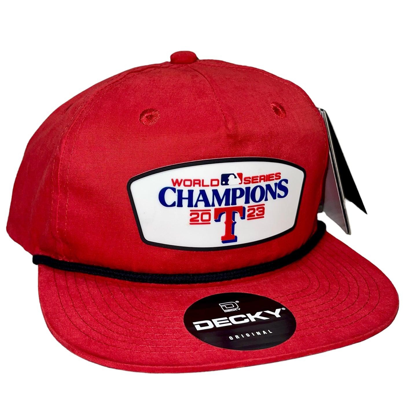 Texas Rangers 2023 World Series Champions 3D Classic Rope Hat- Red/ Black