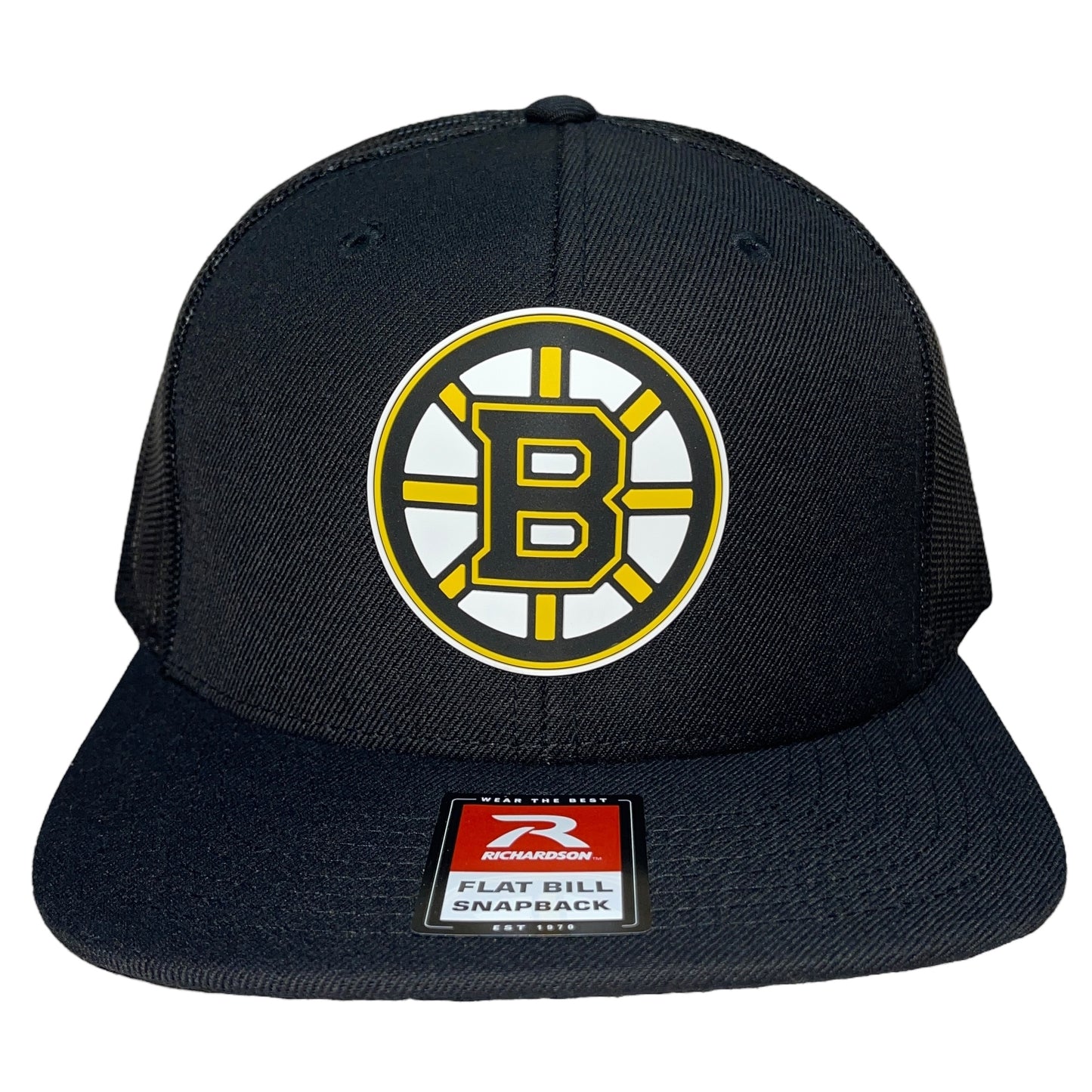 Boston Bruins 3D Wool Blend Flat Bill Hat- Black - Ten Gallon Hat Co.
