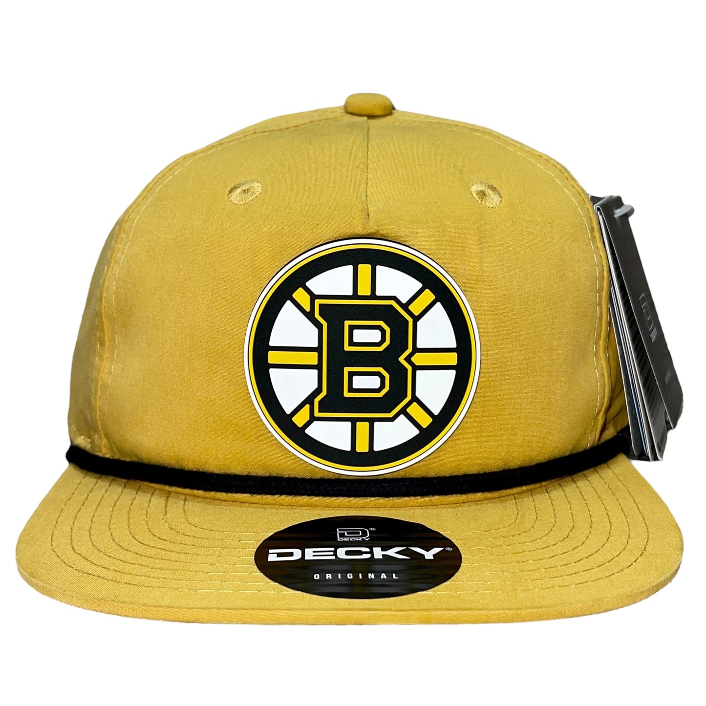 Boston Bruins 3D Classic Rope Hat- Biscuit/ Black - Ten Gallon Hat Co.