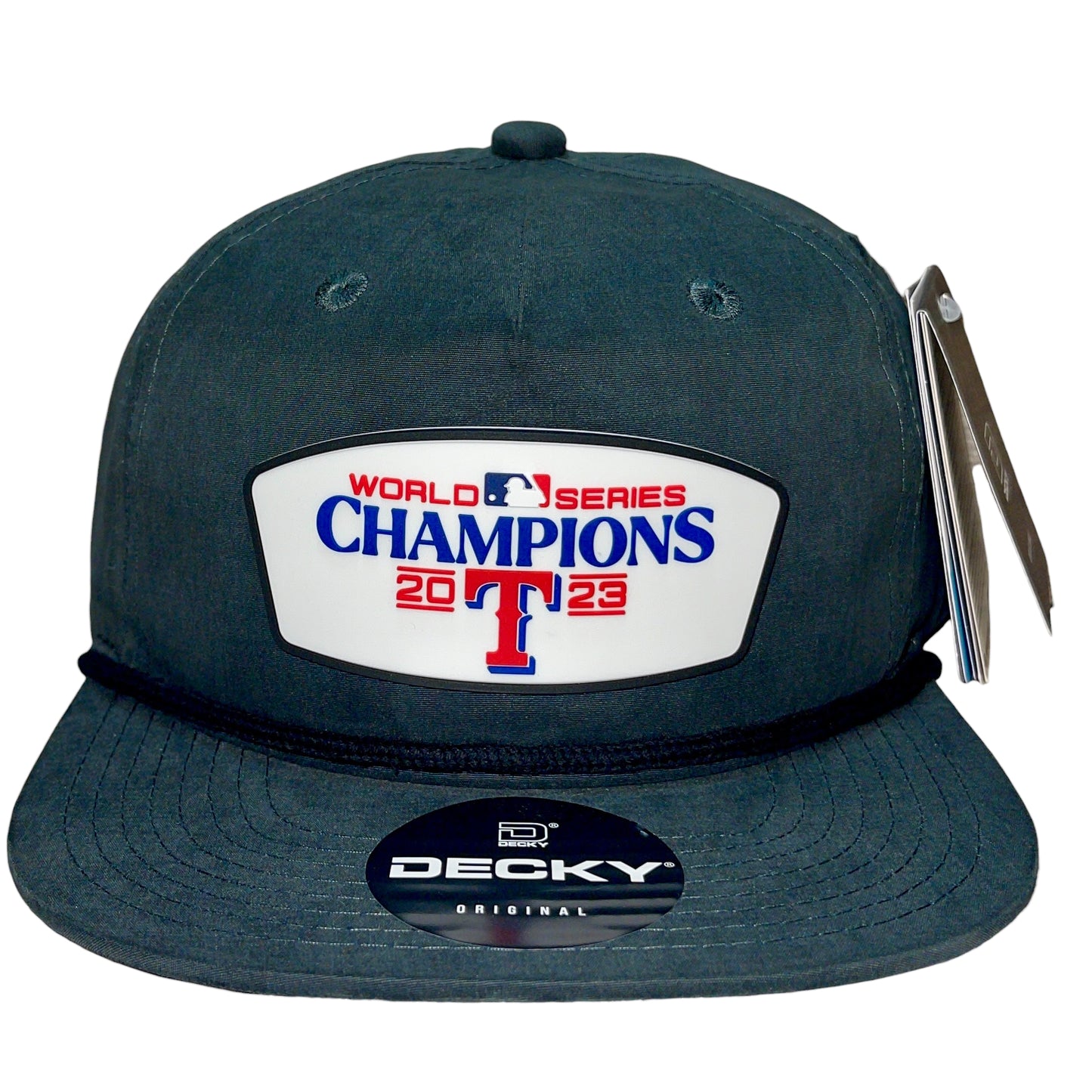 Texas Rangers 2023 World Series Champions 3D Classic Rope Hat- Charcoal/ Black