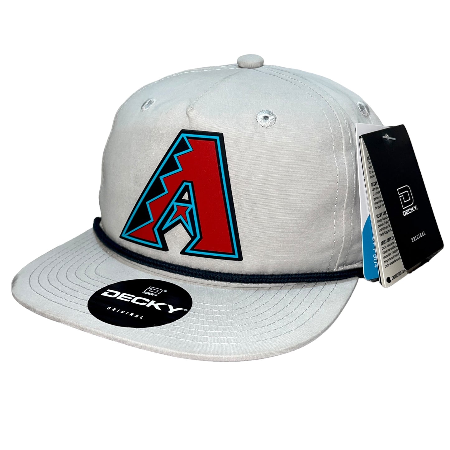 Arizona Diamondbacks 3D Classic Rope Hat- Grey/ Charcoal - Ten Gallon Hat Co.