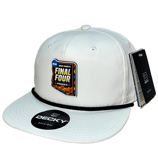 2024 March Madness- Final Four 3D Classic Rope Hat- White/ Black