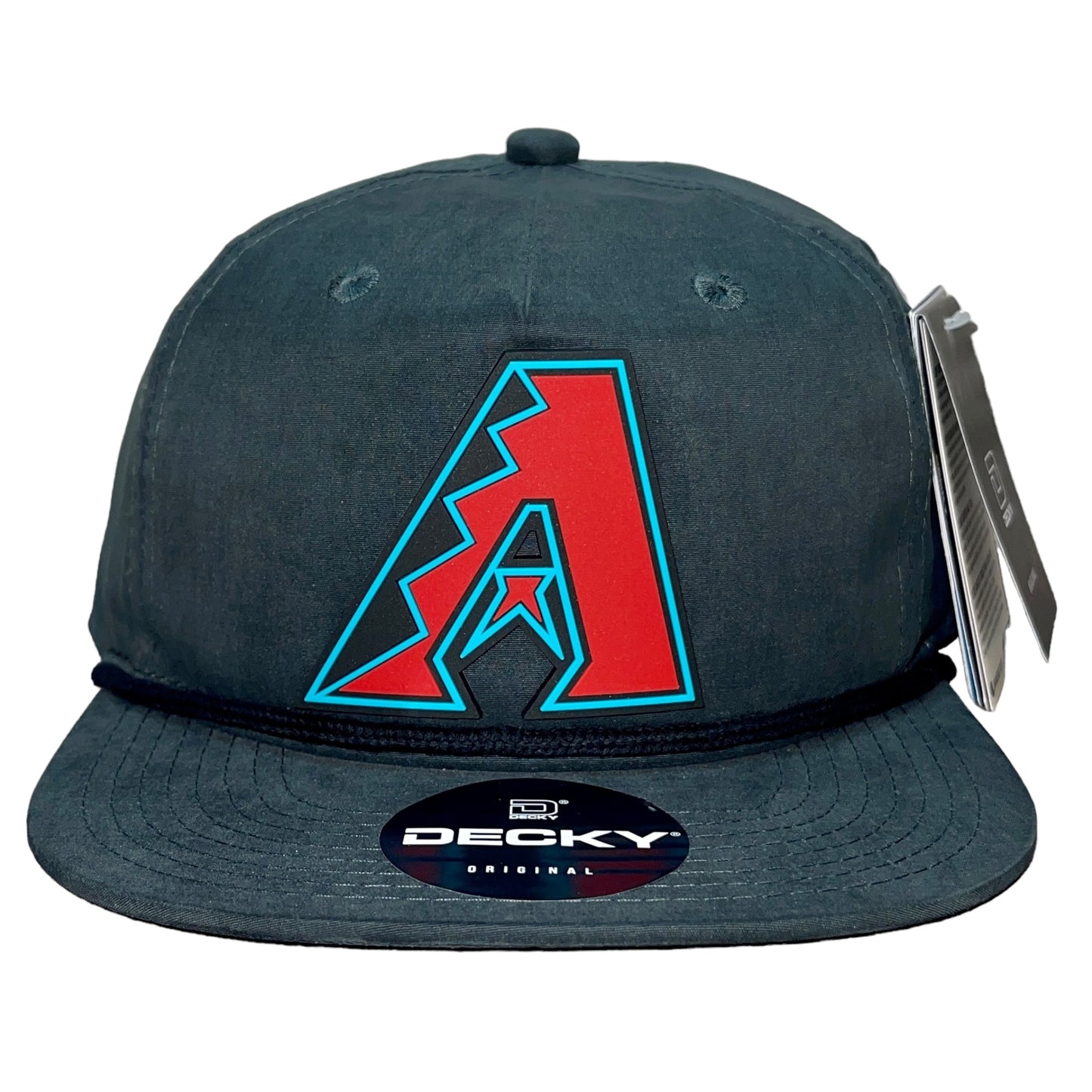 Arizona Diamondbacks 3D Classic Rope Hat- Charcoal/ Black - Ten Gallon Hat Co.