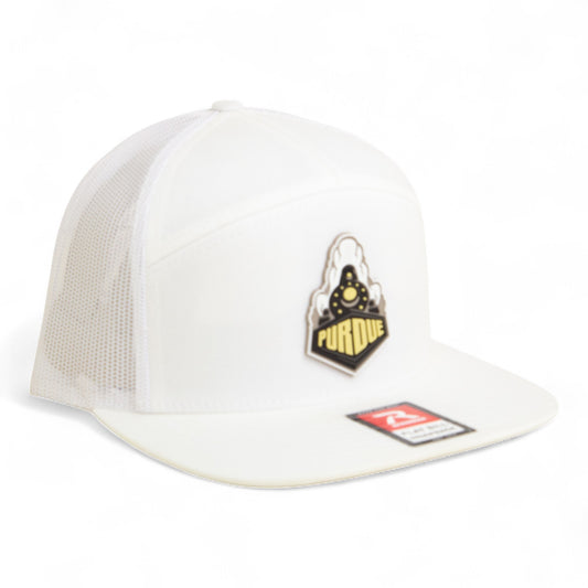 Purdue Boilermaker Special 3D Snapback Seven-Panel Flat Bill Trucker Hat- White