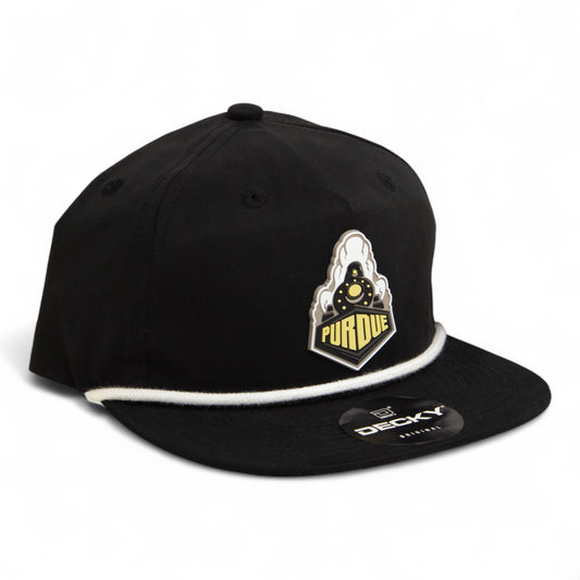 Purdue Boilermaker Special 3D Classic Rope Hat- Black/ White