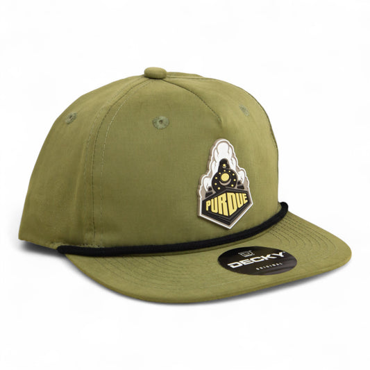 Purdue Boilermaker Special 3D Classic Rope Hat- Loden/ Black