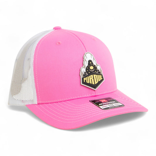 Purdue Boilermaker Special 3D Snapback Trucker Hat- Pink/ White
