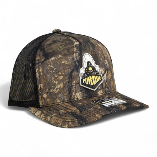 Purdue Boilermaker Special 3D Snapback Trucker Hat- Realtree Timber/ Black