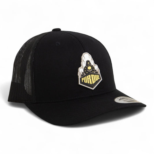 Purdue Boilermaker Special 3D YP Snapback Trucker Hat- Black