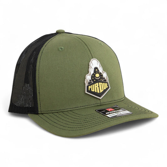 Purdue Boilermaker Special 3D Snapback Trucker Hat- Loden/ Black
