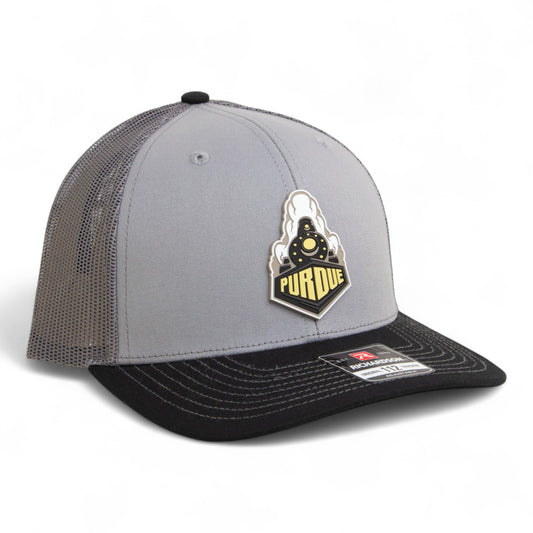 Purdue Boilermaker Special 3D Snapback Trucker Hat- Grey/ Charcoal/ Black
