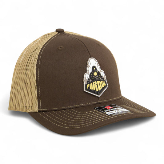 Purdue Boilermaker Special 3D Snapback Trucker Hat- Brown/ Tan