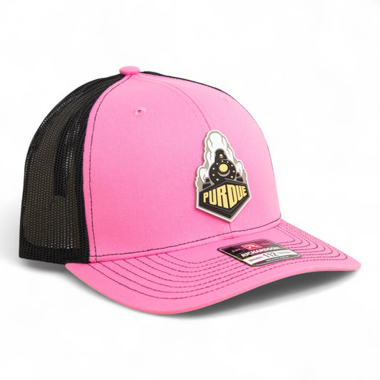 Purdue Boilermaker Special 3D Snapback Trucker Hat- Pink/ Black