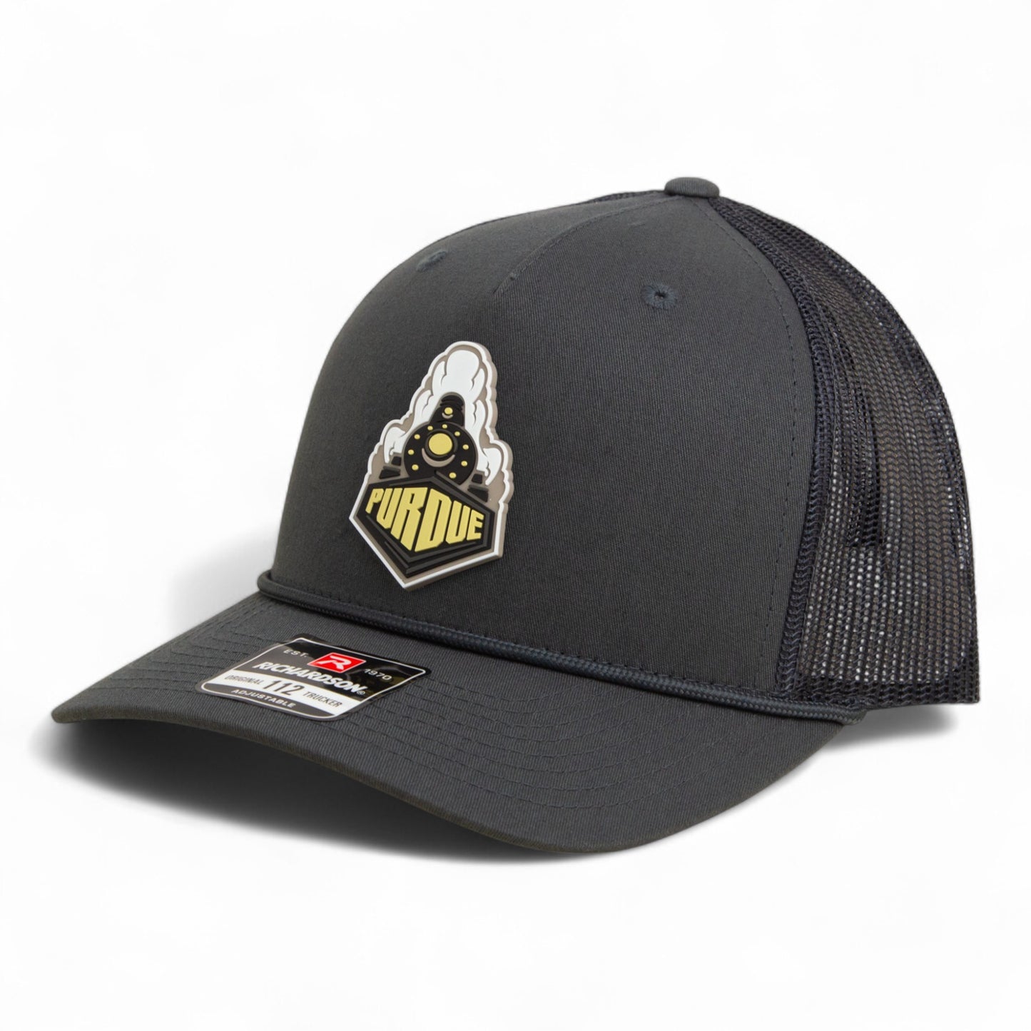 Purdue Boilermaker Special 3D Snapback Trucker Rope Hat- Charcoal