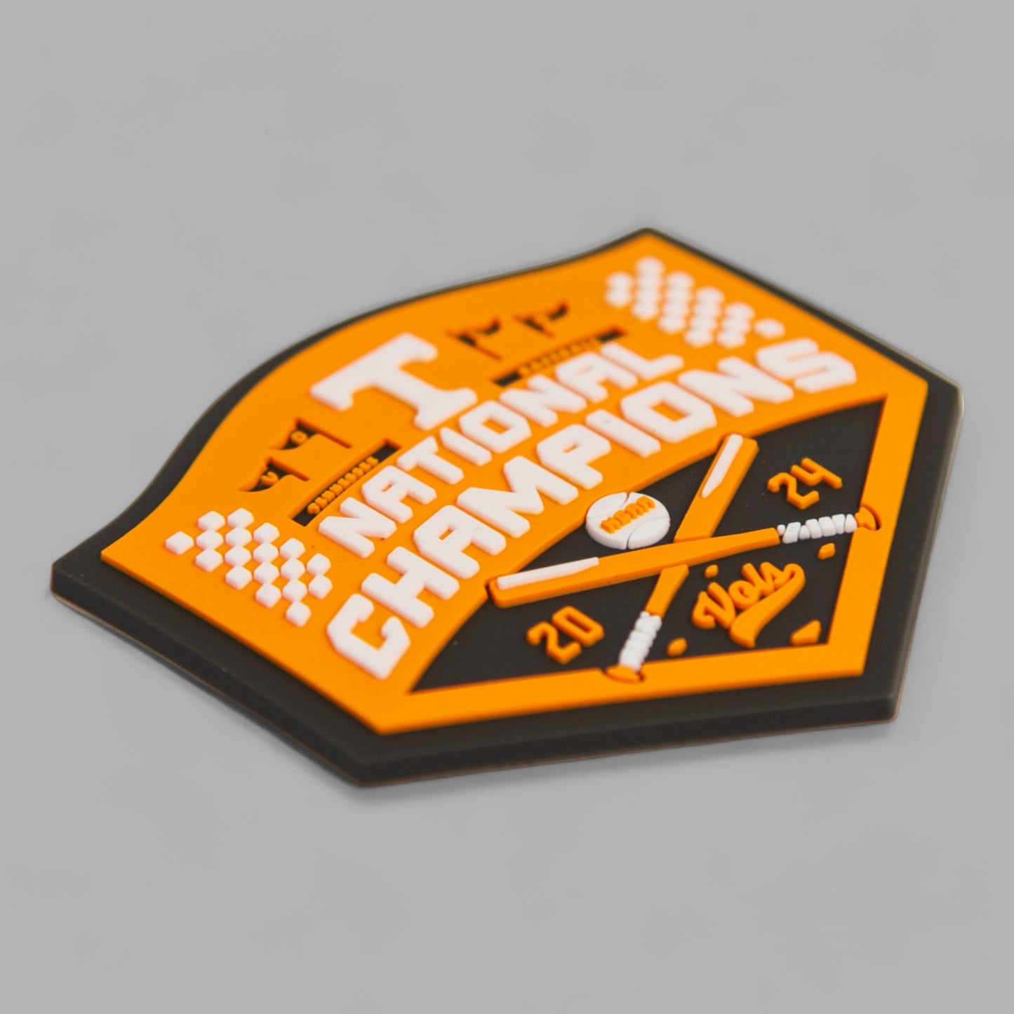 Tennessee Volunteers 2024 Men's College World Series Champions 3D Snapback Trucker Hat- Blaze Duck Camo/ Blaze