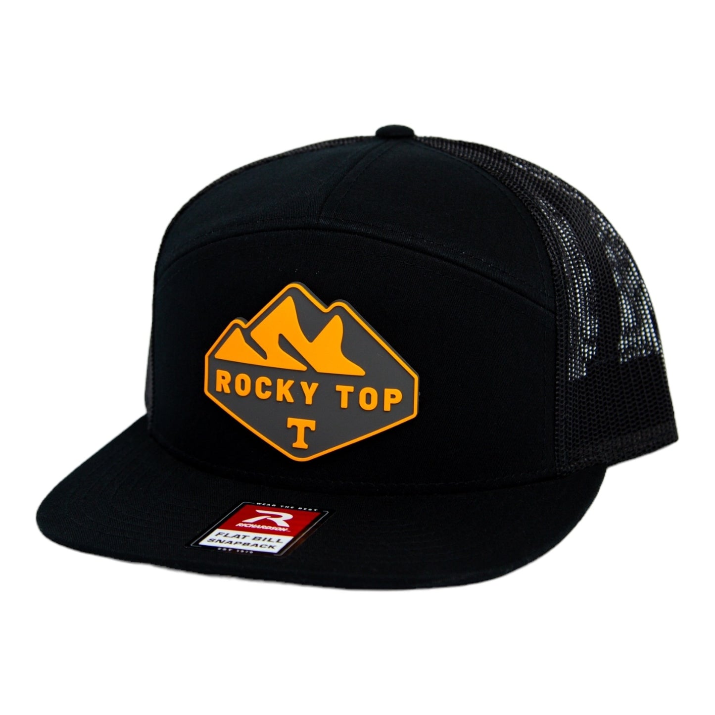 Tennessee Volunteers 2024 Men's College World Series 3D Snapback Seven-Panel Flat Bill Trucker Hat- Black