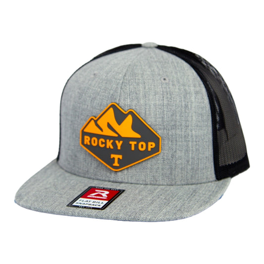 Tennessee Volunteers 2024 Men's College World Series 3D Wool Blend Flat Bill Hat- Heather Grey/ Black