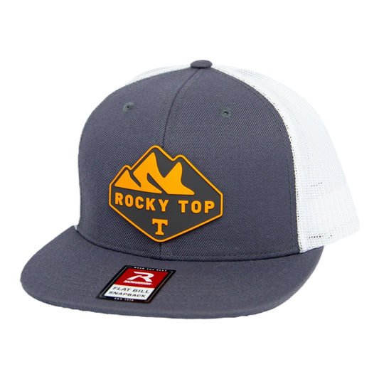 Tennessee Volunteers 2024 Men's College World Series 3D Wool Blend Flat Bill Hat- Charcoal/ White