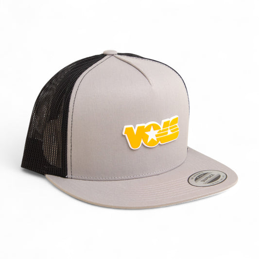 Tennessee Volunteers Retro VOLS Star Orange 3D YP Snapback Flat Bill Trucker Hat- Silver/ Black