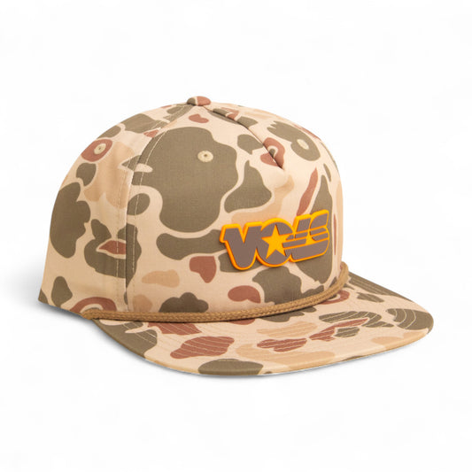 Tennessee Volunteers Retro VOLS Star Charcoal 3D Umpqua Rope Hat- Harvest Duck Camo/ Light Brown