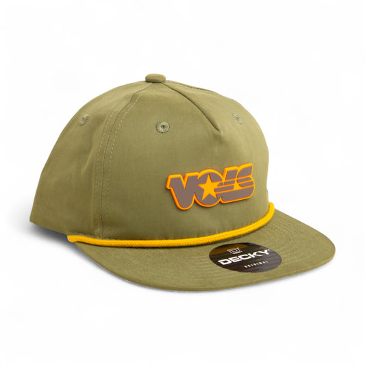 Tennessee Volunteers Retro VOLS Star Charcoal 3D Classic Rope Hat- Loden/ Amber